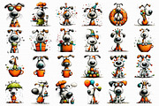 Whimsical Funny Dog Clipart, an Illustration by Libby Wishes (Thumbnail 2 of 7)