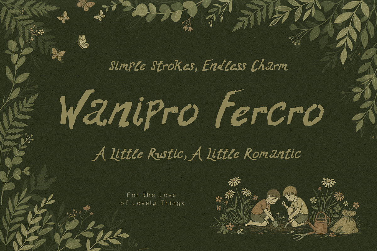 Wanipro Fercro - Made of Dreams, a Handwritten Font by HypeWorksCo (Photo 1 of 14)