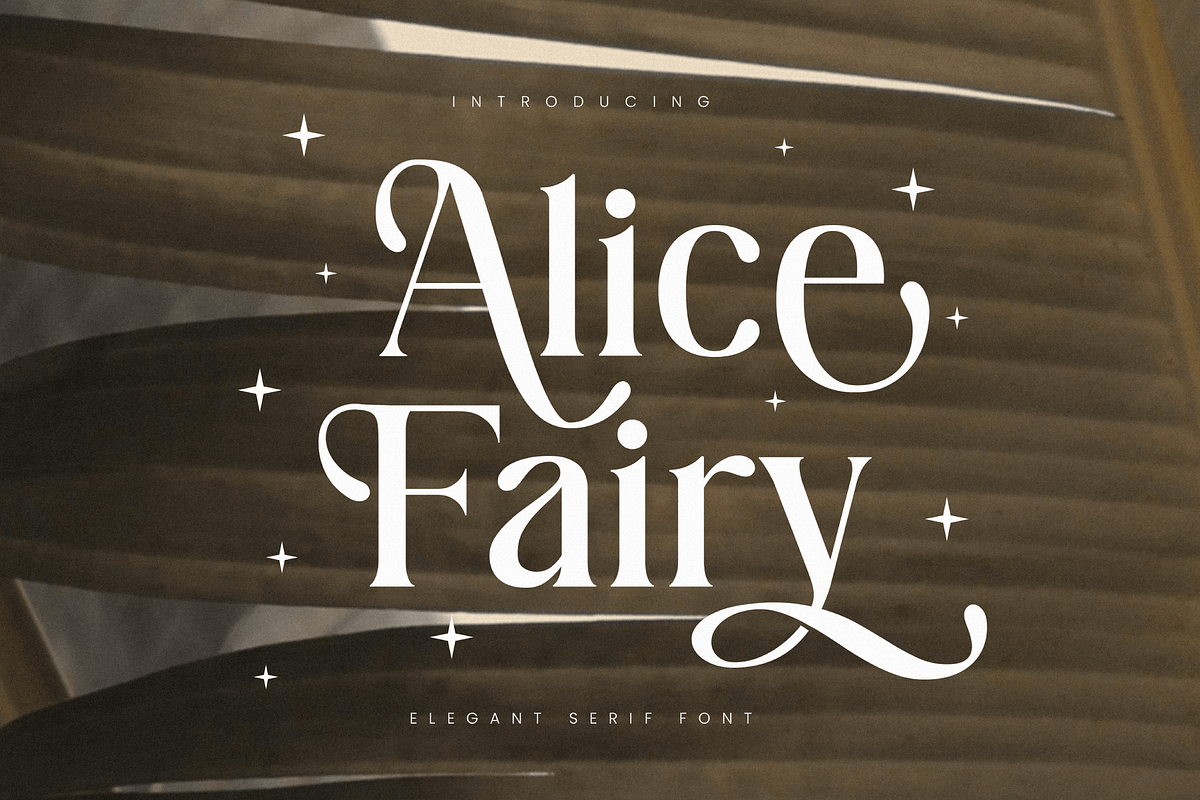 Alice Fairy - Beautiful Font, a Serif Font by Salamahtype (Photo 1 of 8)