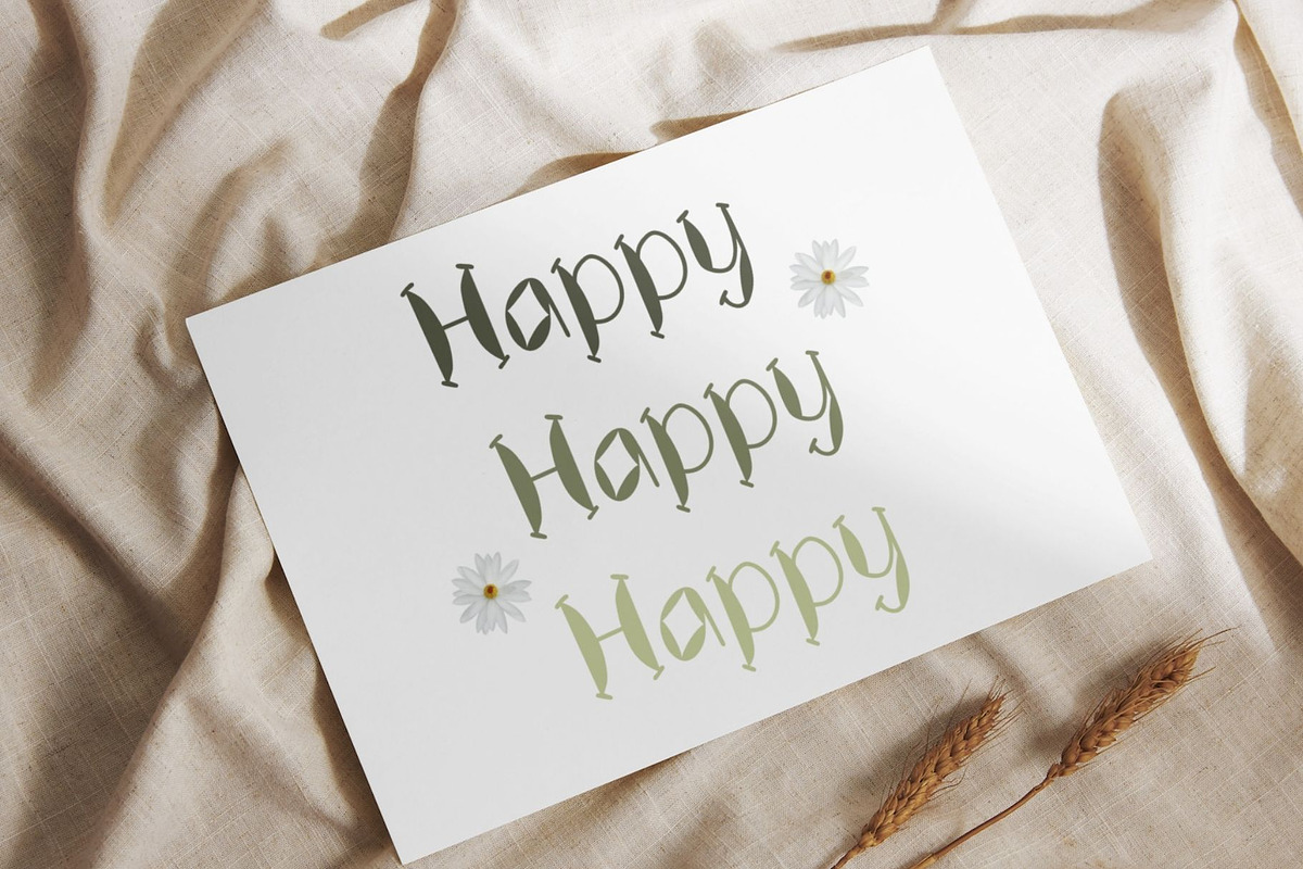 Happy will font, a Handwritten Font by JJuta (Photo 4 of 6)