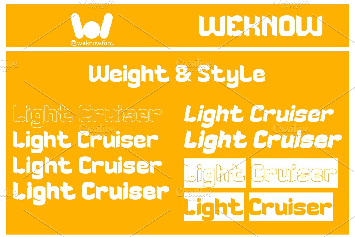 Light Cruiser font, a Font by weknow (Photo 7 of 8)