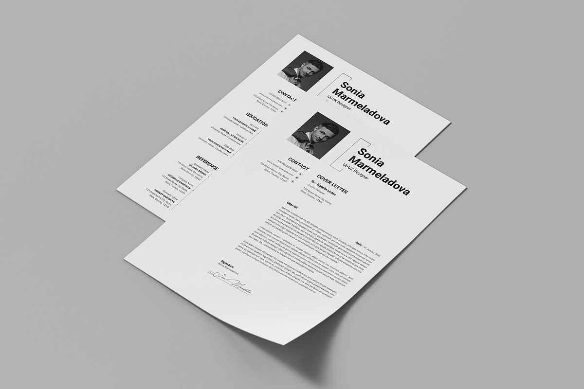 ATS Friendly Resume Templat Indesign, a Resume Template by PixelStudio (Photo 5 of 10)
