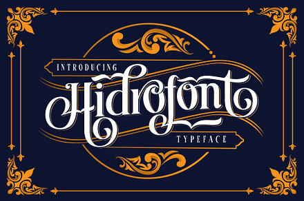 Hidrofont, a Blackletter Font by alit design