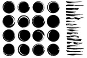Grungy hand drawn ink art brushes, a Brush Add-On by Soulful Vectors (Thumbnail 1 of 2)