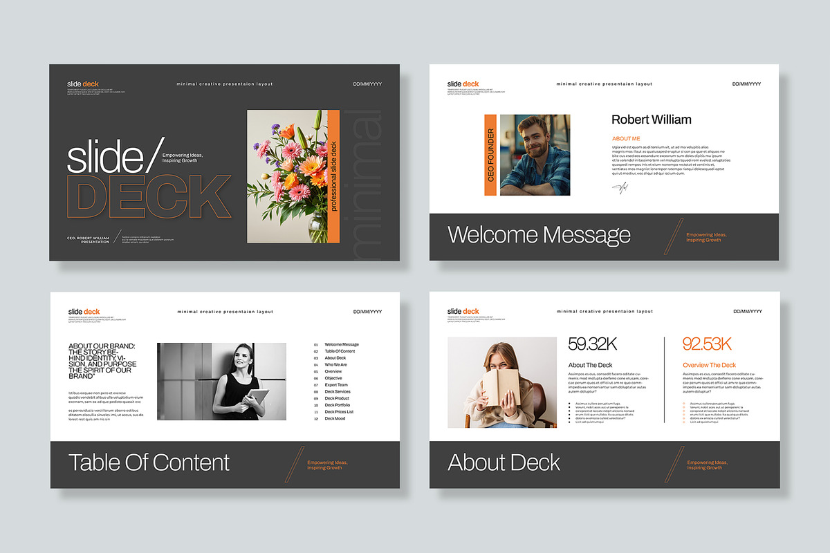 Slide Deck Presentation Template preview 4