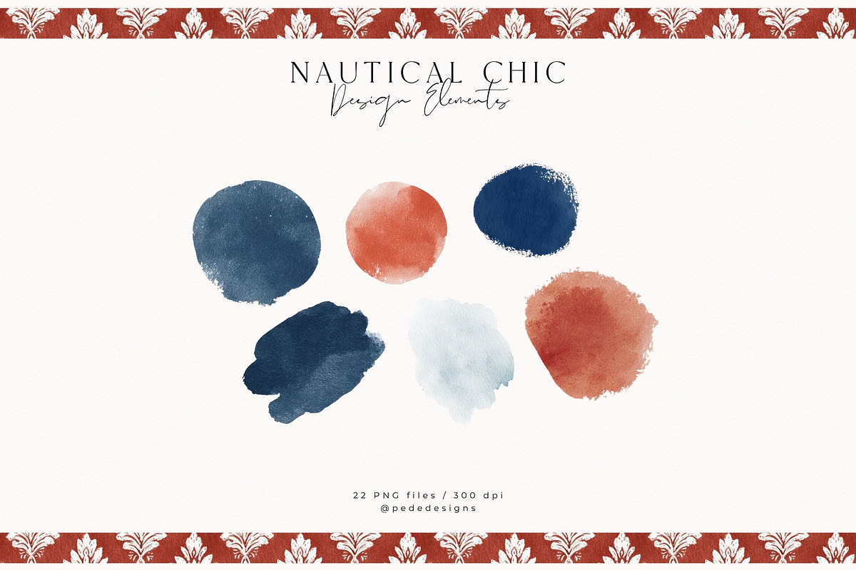 Nautical Chic Collection, a Decorative Illustration by PeDe Designs (Photo 19 of 29)