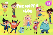 THE HAPPY CLUB PNG SET, a Person Illustration by XiXong STUDIO (Thumbnail 1 of 6)