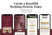 Burgundy Old Money Wedding Website, a Landing Page Template by Everyday Perfection (Thumbnail 10 of 10)