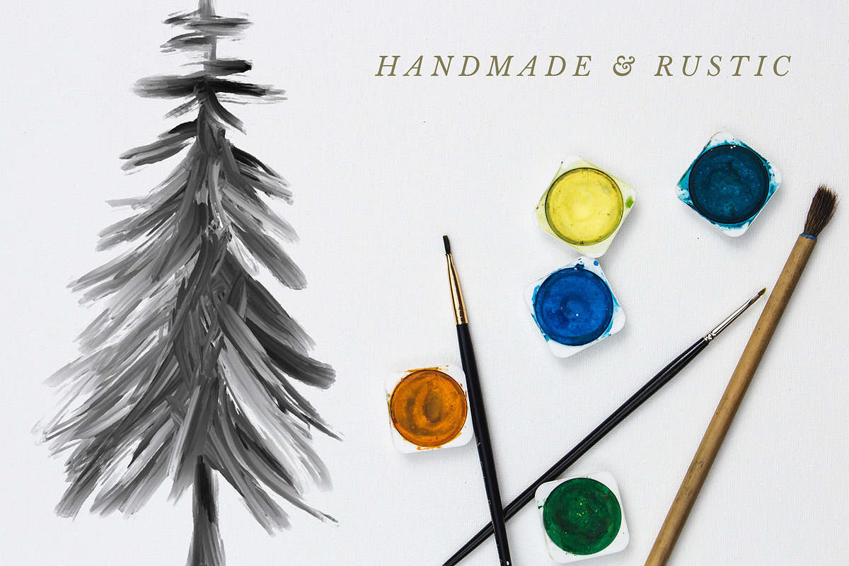 Rustic Painted Trees, an Illustration by Build Interactive (Photo 2 of 7)