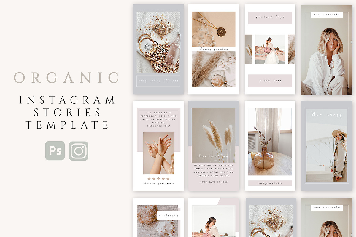 Instagram Stories Template Organic, a Social Media Template by Bumblebee (Photo 1 of 9)