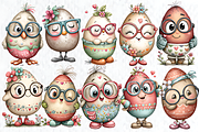 Easter Egg with Glasses Clipart, a Seasonal Illustration by HueNestify (Thumbnail 3 of 3)