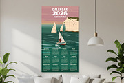Monthly 2026 Calendar Travel poster, a Transportation Illustration by Vector_Up (Thumbnail 2 of 7)