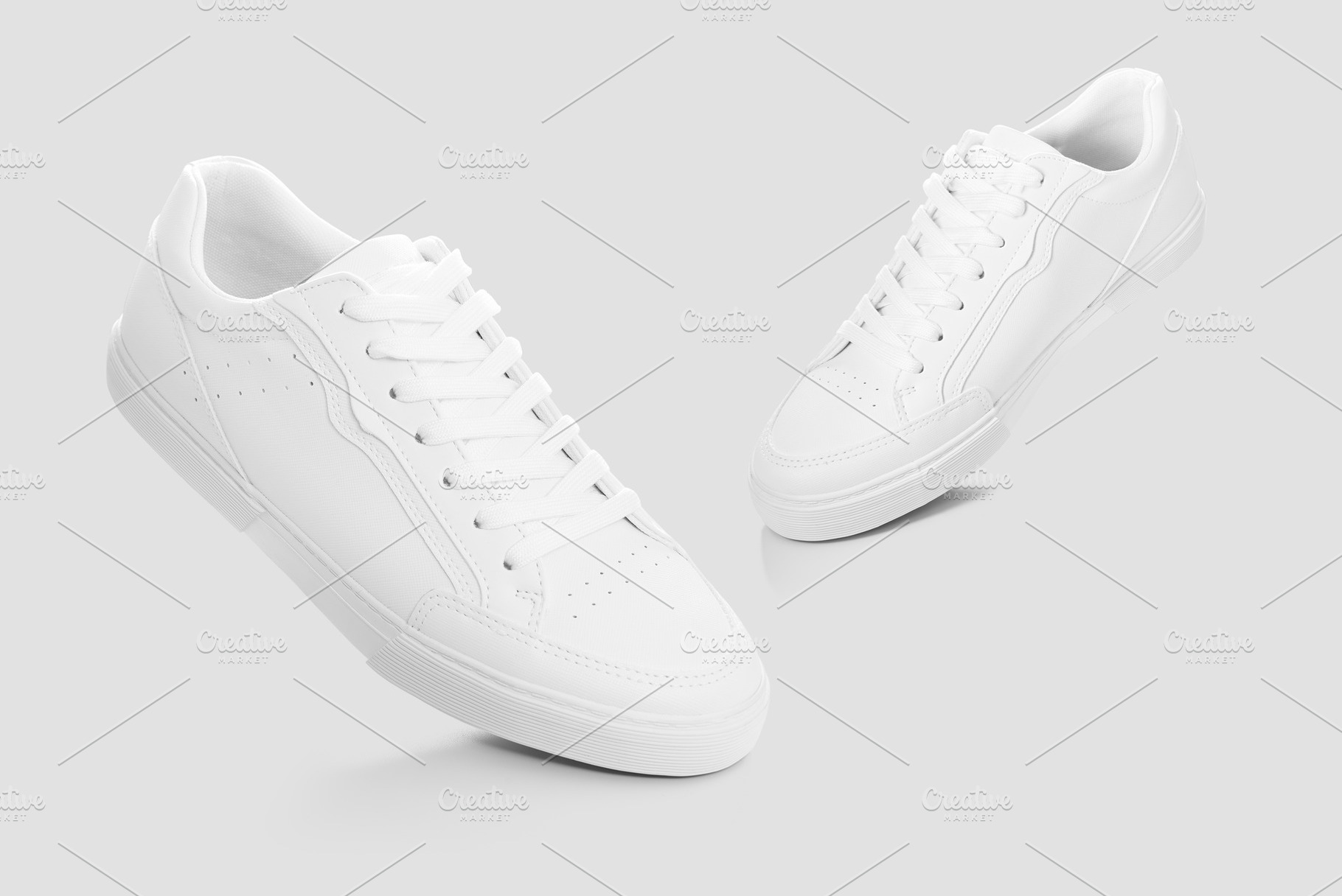 Mockup of a pair of sneakers isolated against plain background, a Beauty & Fashion Photo by rubenchase