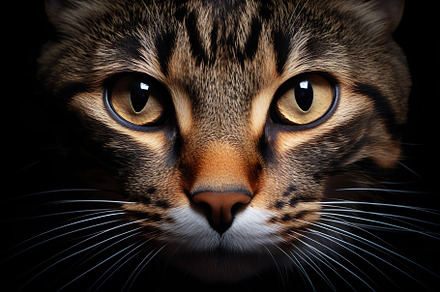 Mesmerizing Kitten Close-up with Captivating Eyes, an Animal Photo by Iconogenic