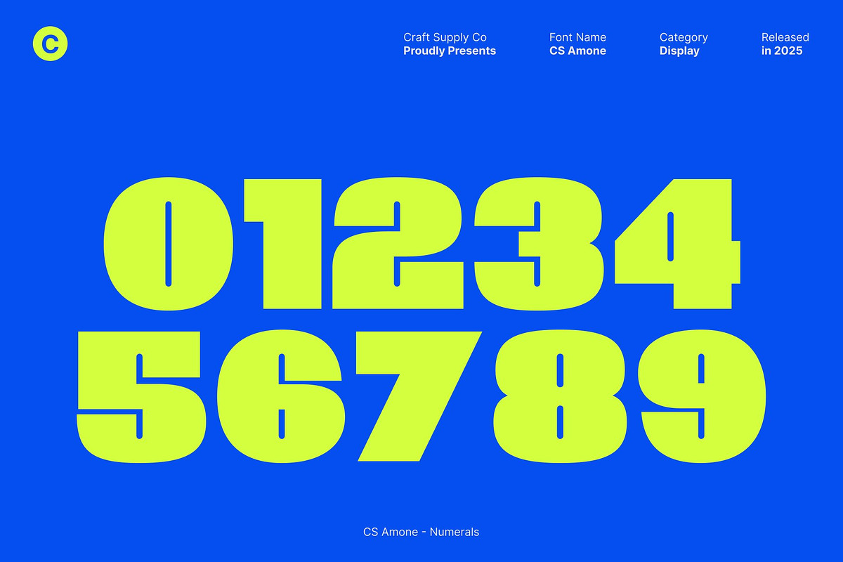 CS Amone – Bold Display Font, a Sans Serif Font by Craft Supply Co. (Photo 6 of 8)