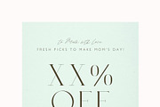 Mother's Day Sale Email Template, an Email Template by KikiBunnyCreative (Thumbnail 3 of 7)