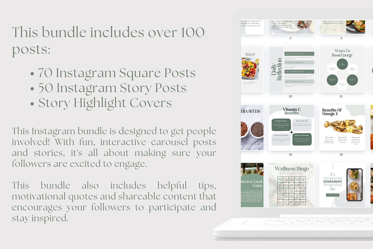 Health & Wellness Coach Template, a Social Media Template by Alloura Template Studio (Photo 3 of 8)