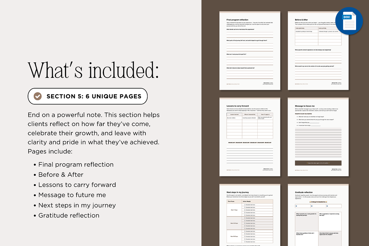 Fillable Reflection Journal Workbook, a Presentation Template by Our Polished Pages (Photo 15 of 20)