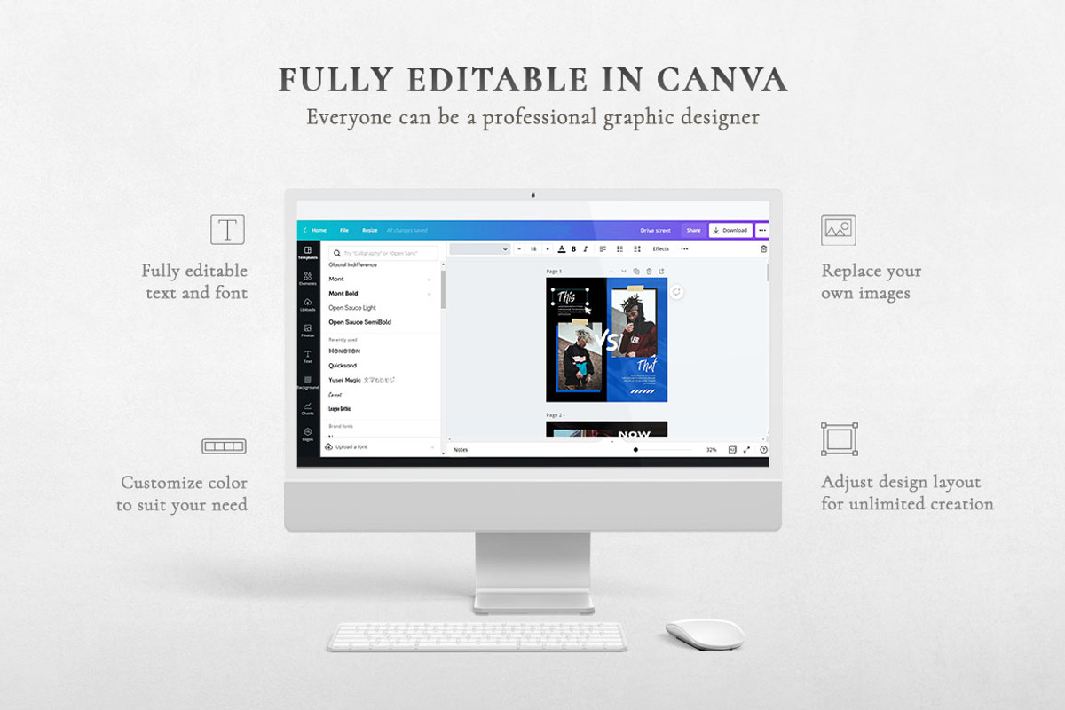 DRIVE street theme CANVA Instagram, a Social Media Template by Chanut is industries (Photo 4 of 5)