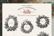 Merry Christmas! Vintage winter set, a Seasonal Illustration by Pamyatka Shop (Thumbnail 12 of 20)