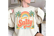 Boho Retro Happy & Salty Summer PNG, an Illustration by Dream Creation (Thumbnail 2 of 7)