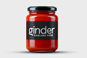 Tomato Sauce Jar Mockup, a Packaging Mockup by GenesisCreativeCo (Thumbnail 2 of 4)