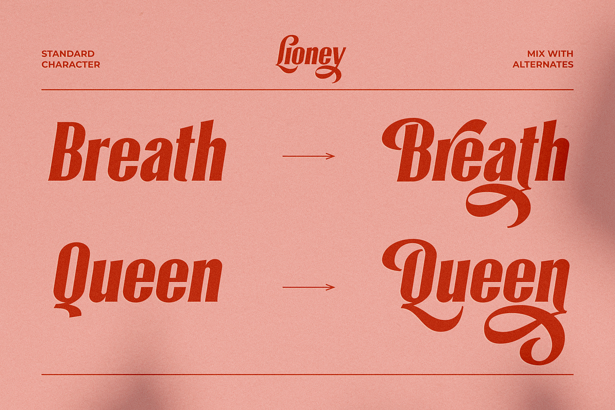 Lioney Oblique, a Font by A.Budianto (Photo 6 of 8)