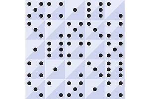 Gambling dice with round numbers for, a Texture Illustration by Vectorbuum