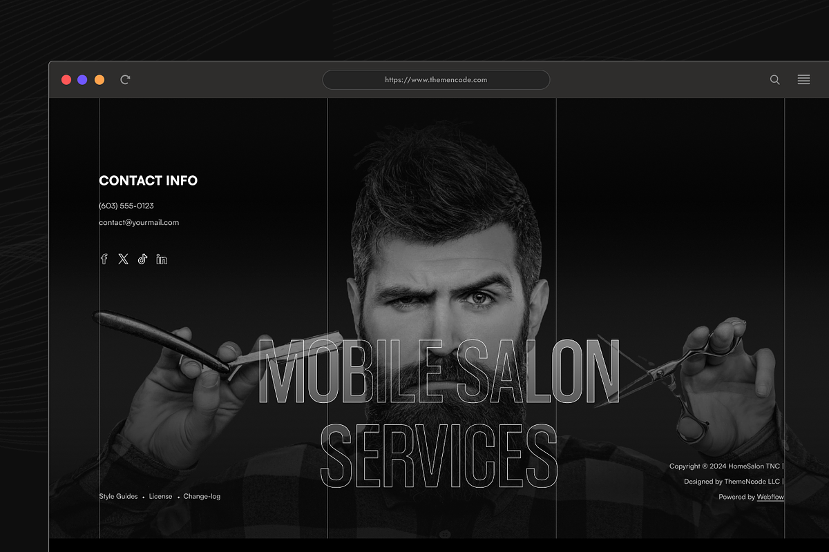 HomeSalon TNC - Salon HTML Template, a HTML Template by TNCFlow (Photo 4 of 5)