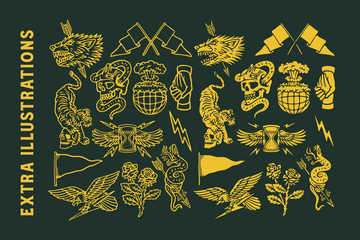 Valegan Font - Bonus Illustration, a Font by Letterhend Studio (Photo 5 of 12)