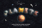 PLANETARIUM Photoshop Creative Kit, a Layer Style Add-On by Sophico (Thumbnail 1 of 6)