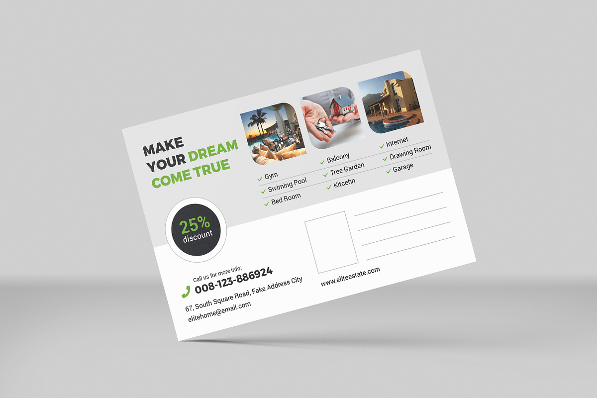 Real Estate Postcard, a Card Template by Orcshape Studio (Photo 3 of 3)