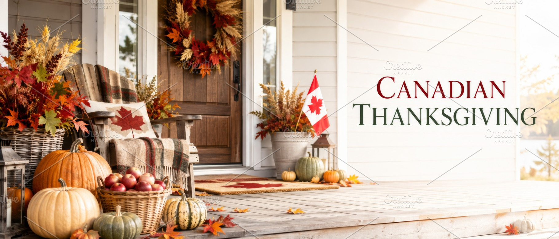 Canadian Thanksgiving Day porch disp, a Photo by Dvoevnore photos