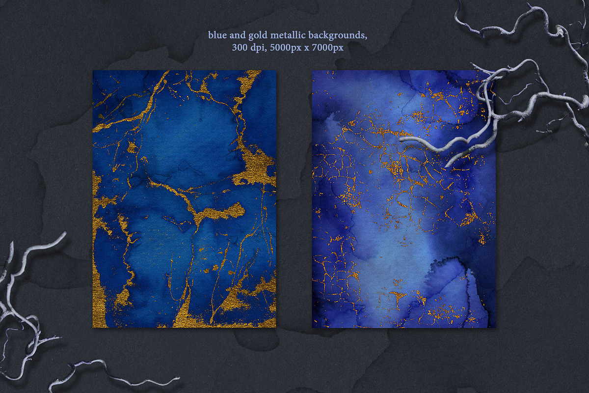 Blue and Gold Textures pack, a Texture Graphic by Marmoris.Arts (Photo 9 of 9)