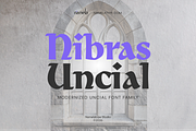 Nibras Uncial Historical Font, a Blackletter Font by Namela Studio (Thumbnail 1 of 10)