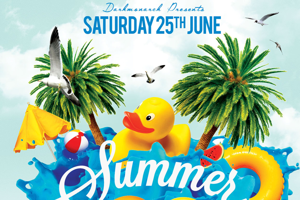 Summer Pool Party, a Flyer Template by darkmonarch (Photo 4 of 4)
