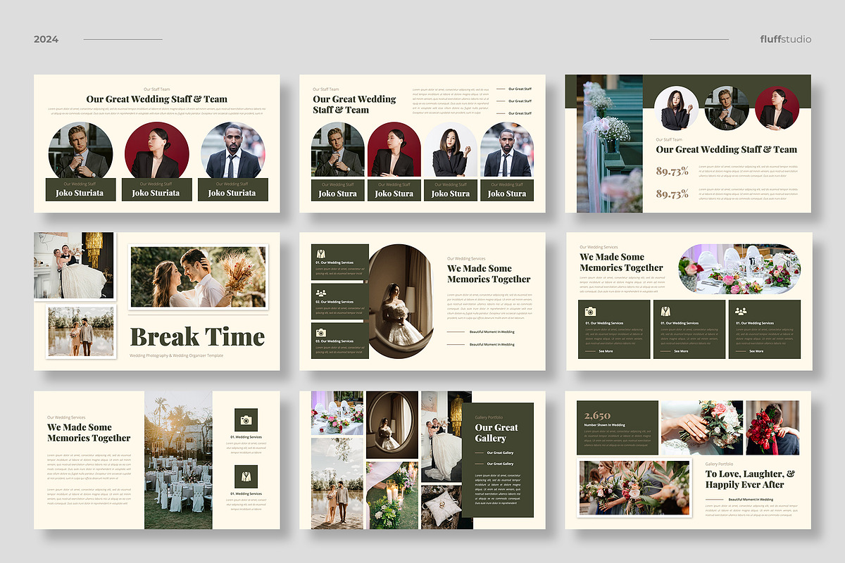 Wedding Google Slides Template, a Presentation Template by fluffstudio (Photo 3 of 4)