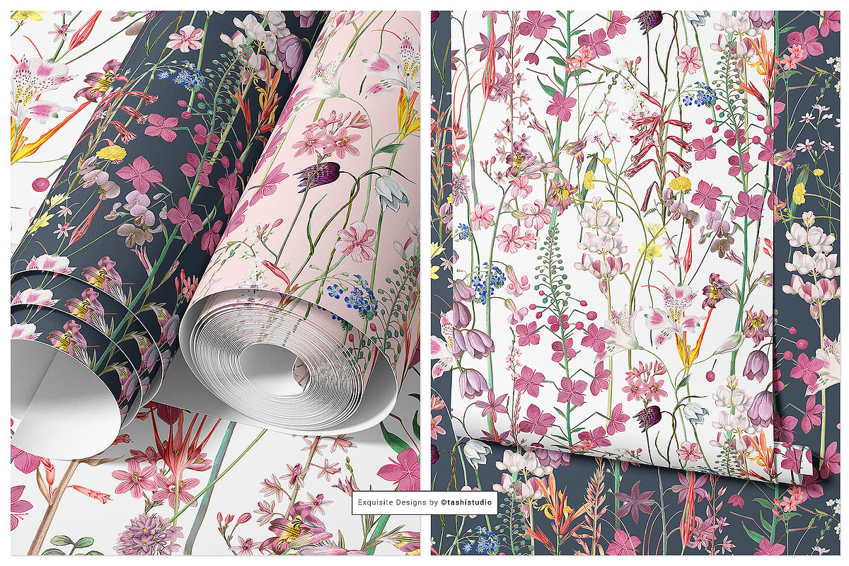 Jardin de Printemps Prints & Motifs, a Pattern Graphic by TSTUDIO (Photo 9 of 10)