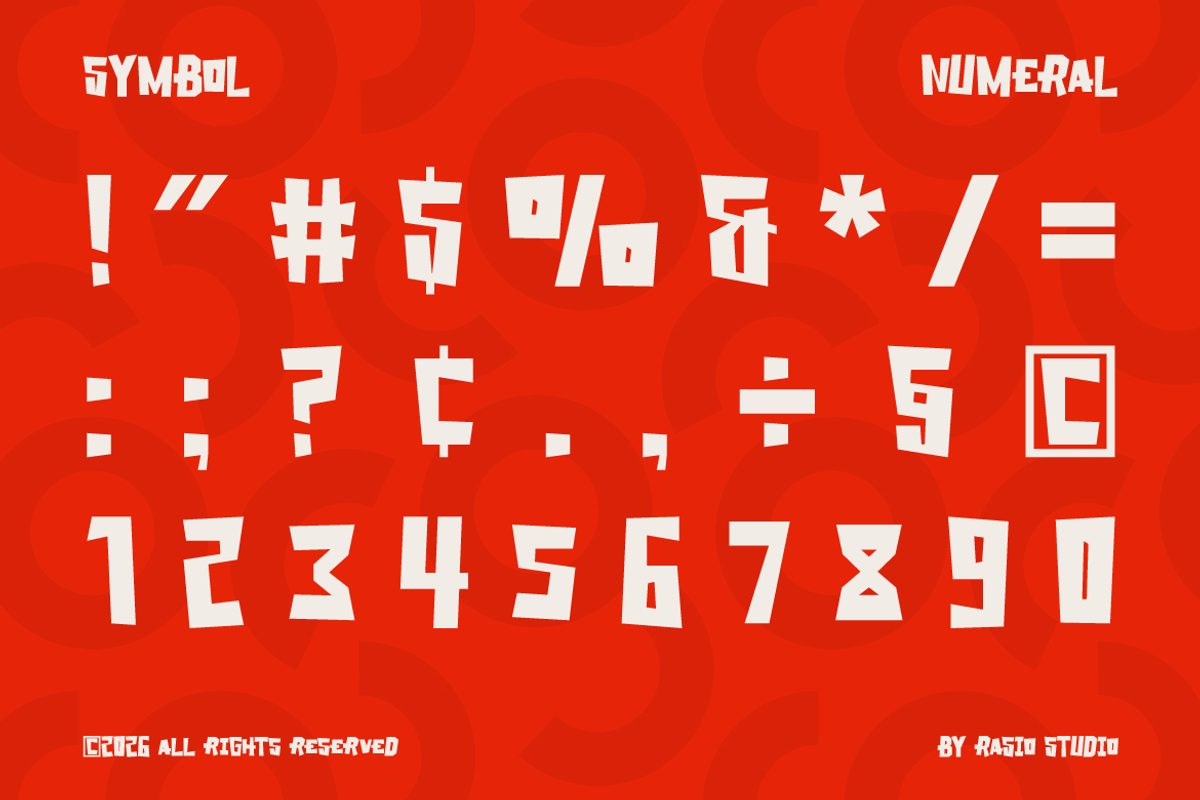 Monster Chunk Bold Playful Font, a Sans Serif Font by Rasio Studio (Photo 3 of 11)
