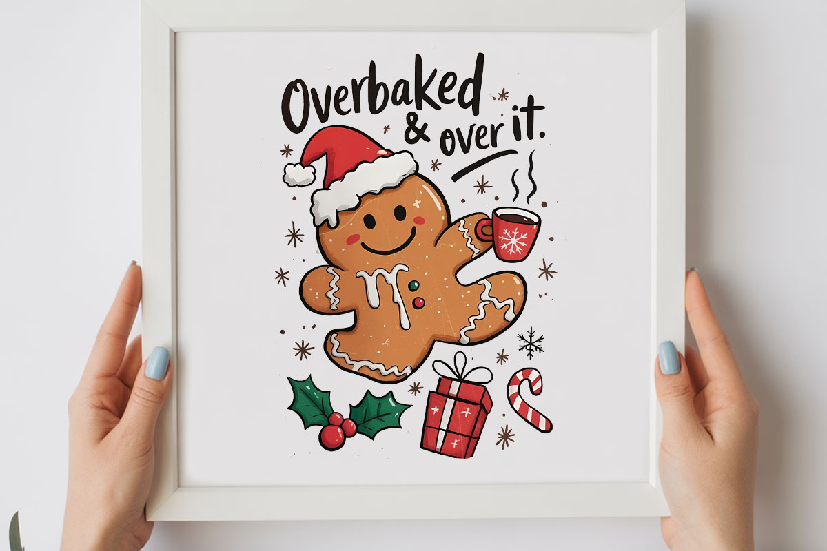 Funny Gingerbread Christmas PNG, a Graphic by olgasallom (Photo 2 of 3)