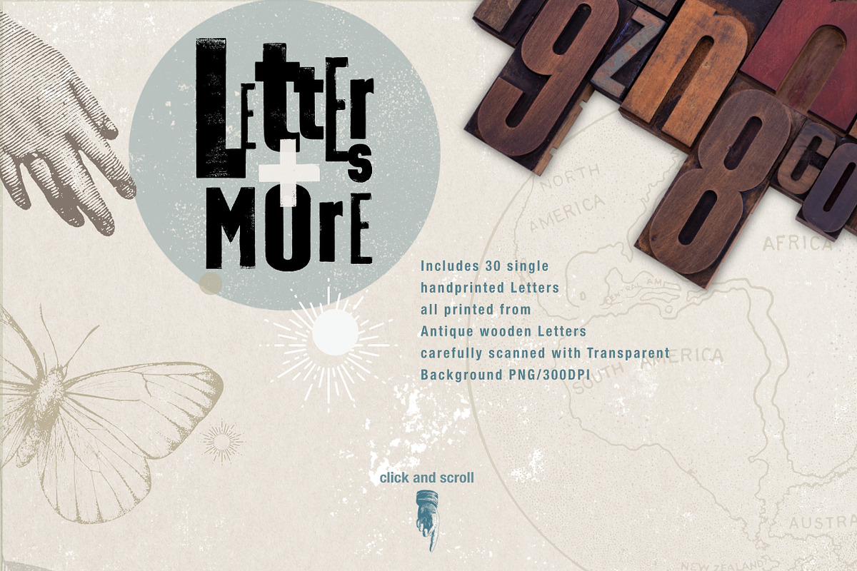 Letters and vintage Graphic Elements, an Illustration by beehouse studio (Photo 2 of 10)