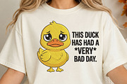 Funny Duck Bad Day PNG, a Seasonal Illustration by DreamCafeArt (Thumbnail 3 of 6)