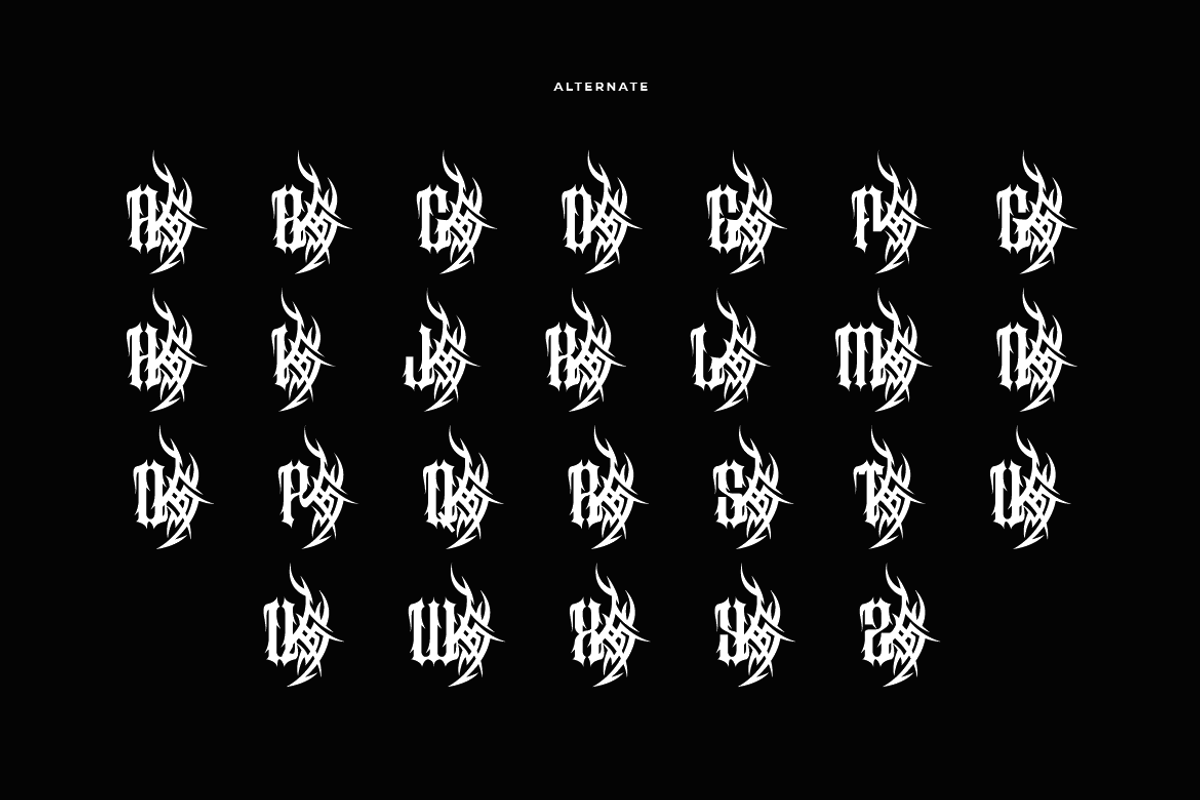 Music Blacker - Gothic Font, a Blackletter Font by Iqsiart Studio (Photo 6 of 11)