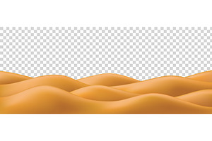3d sand dune desert mountain for, an Illustration by winwin.art