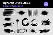 Dynamic Brush Stroke Splatter Set, a Brush Add-On by zahidhossainalif (Thumbnail 1 of 3)