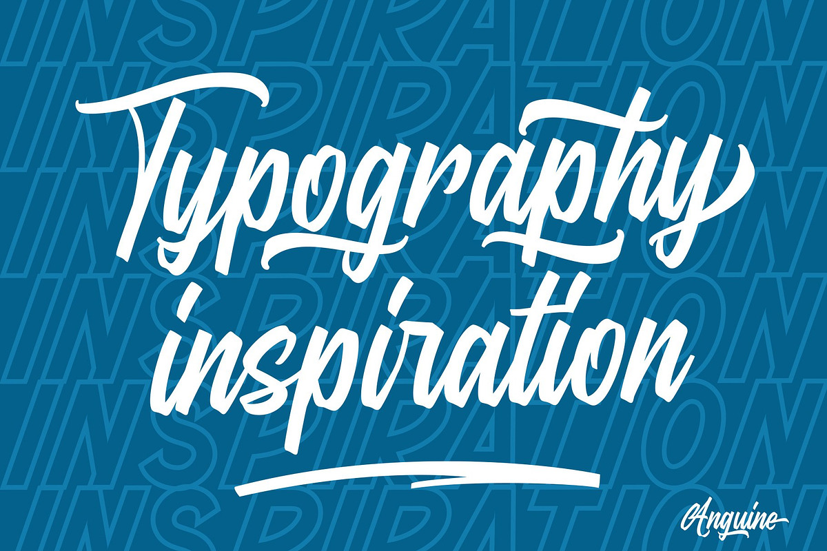 Anguine - Stylish Typeface, a Script Font by GearShift (Photo 13 of 14)