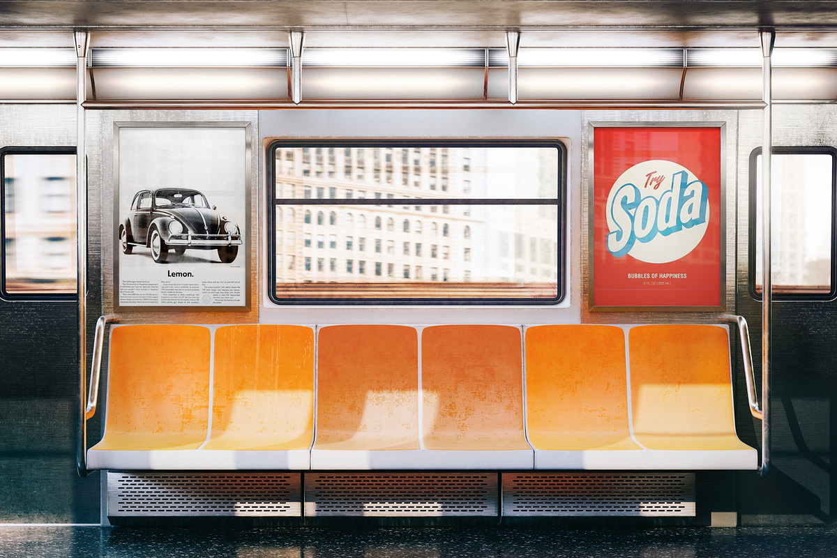 Ultimate subway NYC mockup bundle, a Print Template by As Good As Possible (Photo 2 of 21)