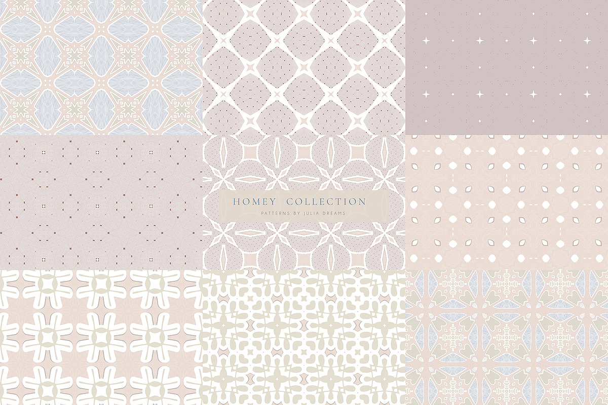 Homey Seamless Patterns, a Pattern Graphic by Julia Dreams