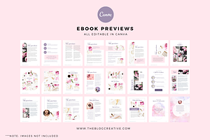 Workbook Canva Template, Pinkpreneur