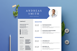 Vol.25 Resume & CV Template